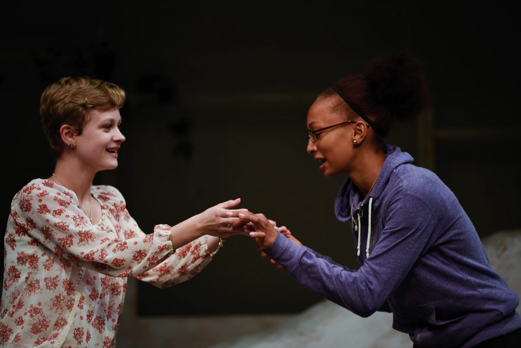 Summer Stage students play games and work on blocking a play at theREP in Albany Thursday, July 27, 2017.